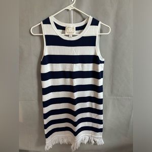 Sail to Sable Navy Striped Dress